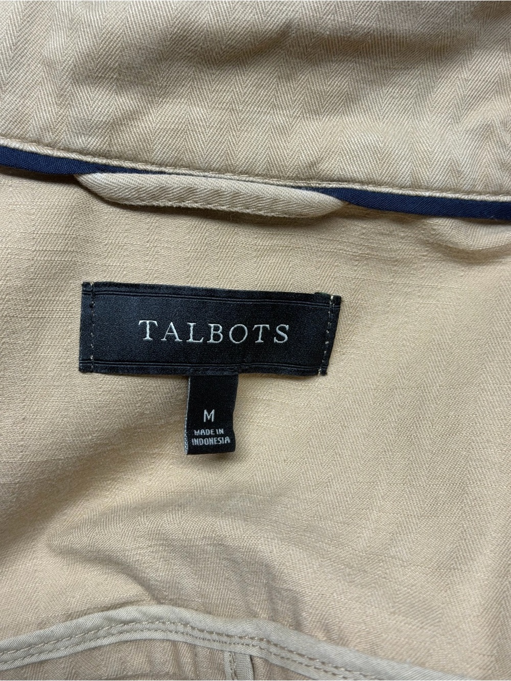 Talbots Khaki Field Jacket with Button Front - Picture 10 of 11